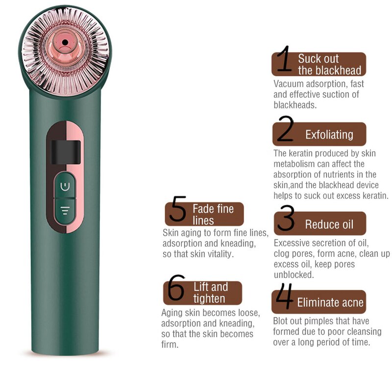 Blackhead Remover Manufacturer - Home Use Rechargeable Pore Cleaner with Camera