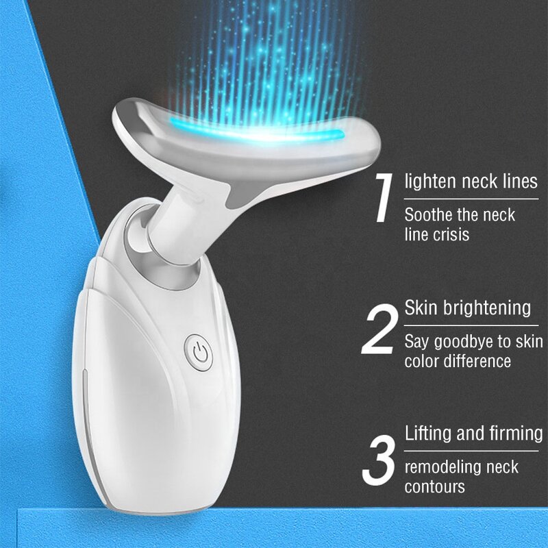 Neck Lifting Massager Manufacturer - EMS Warmth with Red Blue Green LED