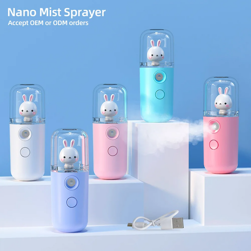 Facial Mist Sprayer Manufacturer - Rechargeable Round 30ml Handy Cute