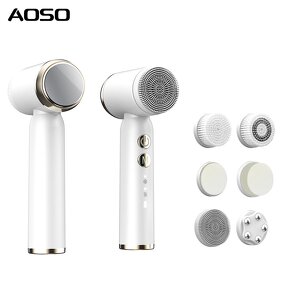 Facial Cleansing Brush Manufacturer - IPX6 Waterproof Silicone with 6 Heads