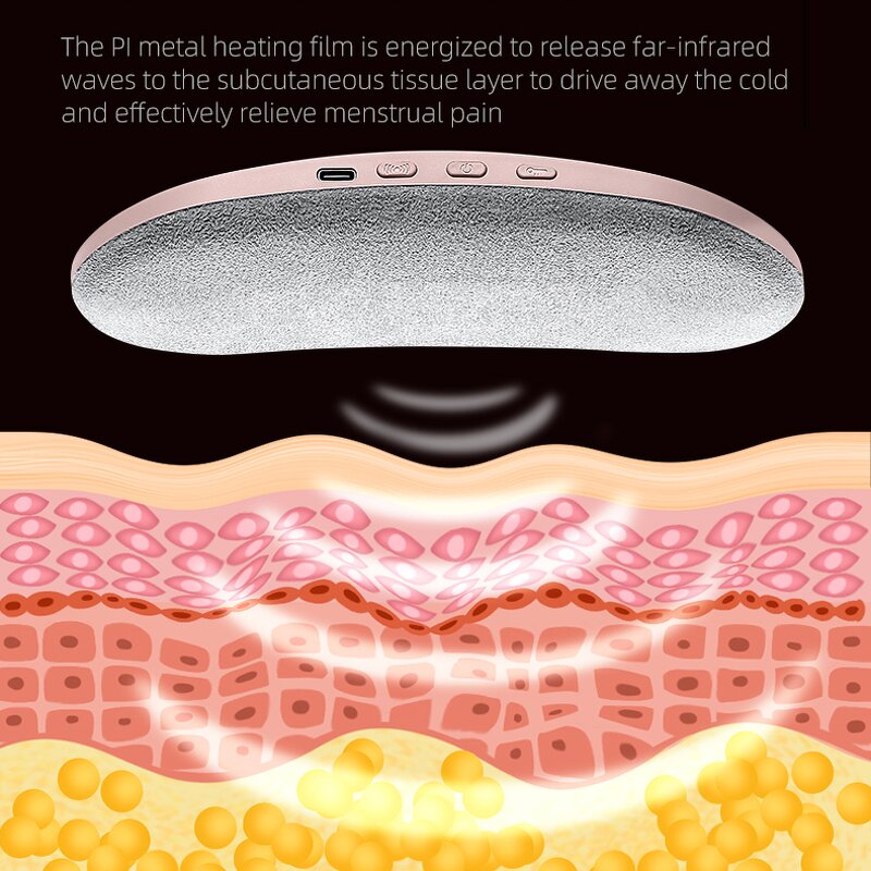 Menstrual Heating Pad Wholesaler - Promotional Vibration Large Heating Area