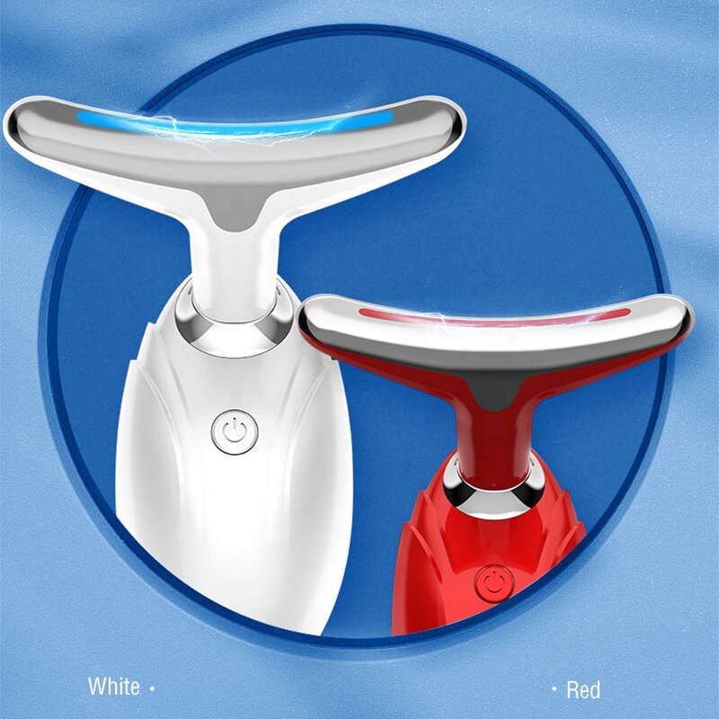 Neck Lifting Massager Manufacturer - EMS Warmth with Red Blue Green LED