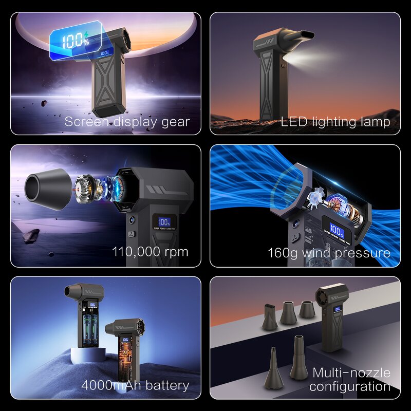 Turbo Fan Wholesaler - Electric Mini High Speed 110000RPM Air Duster