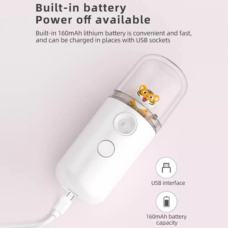 Facial Mist Sprayer Manufacturer - Rechargeable Round 30ml Handy Cute