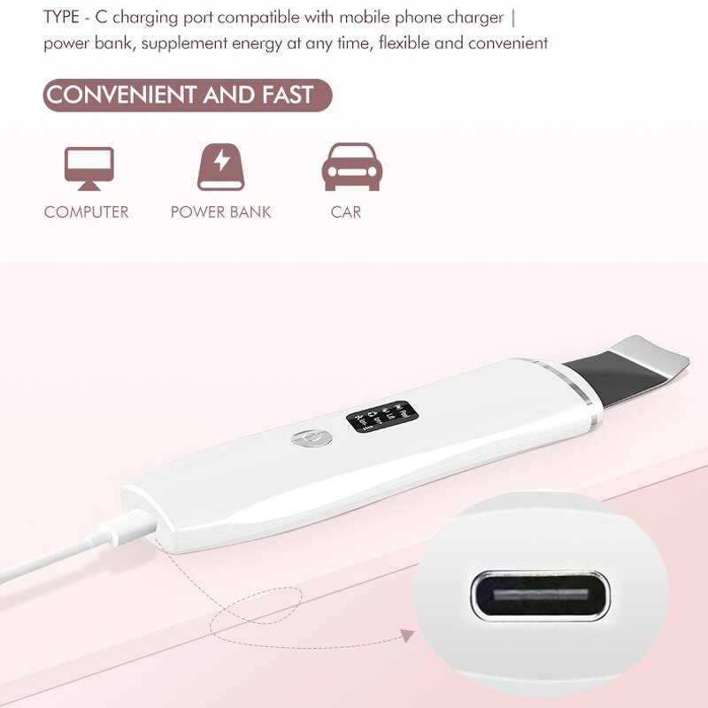 Skin Scrubber Manufacturer - Professional Ultrasonic with 400mAh Battery
