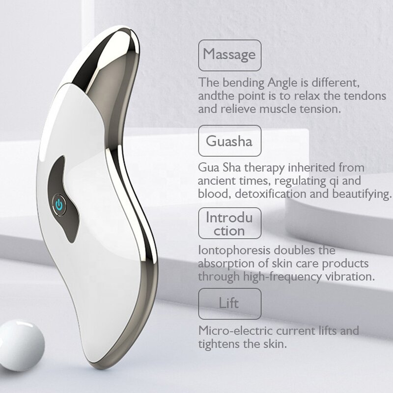 Face Neck Lifting Massager Manufacturer - Red Blue Light Therapy Guasha