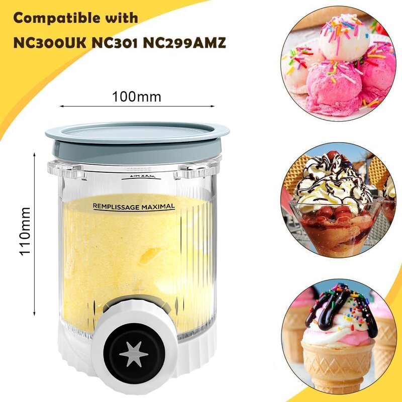 Ice Cream Containers Manufacturer - Reusable Clear for Ninja Creami NC700 Series