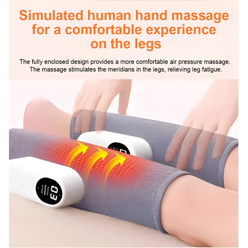 Leg Massager Manufacturer - Air Pressure Calf Physiotherapy Machine with Hot Compress