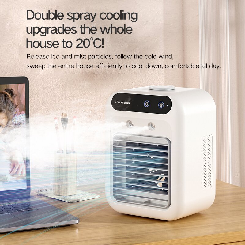 Portable AC Unit Manufacturer - Mini Rechargeable Personal Cooling Fan with 2 Speeds