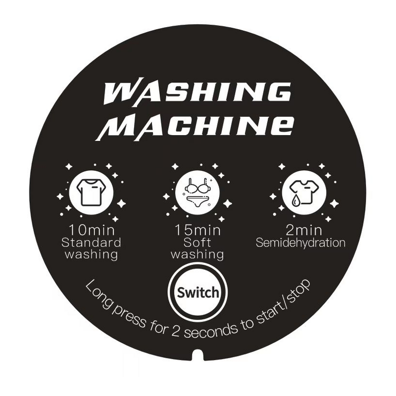 Mini Washing Machine Manufacturer - Half Automatic Foldable with Spin Dry for Socks Baby Clothes