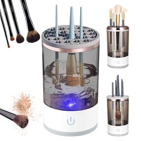 Makeup Brush Cleaner Manufacturer - Automatic 3 in 1 Portable with Holder and Dryer