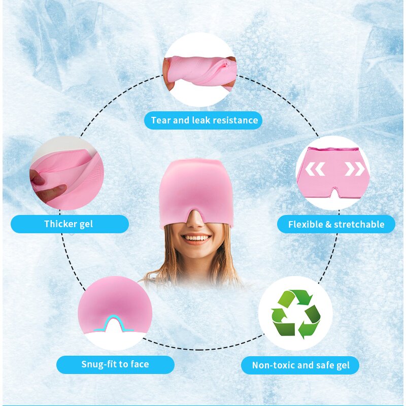 Migraine Relief Cap Manufacturer - Hot Cold Therapy Comfortable for Instant Headache