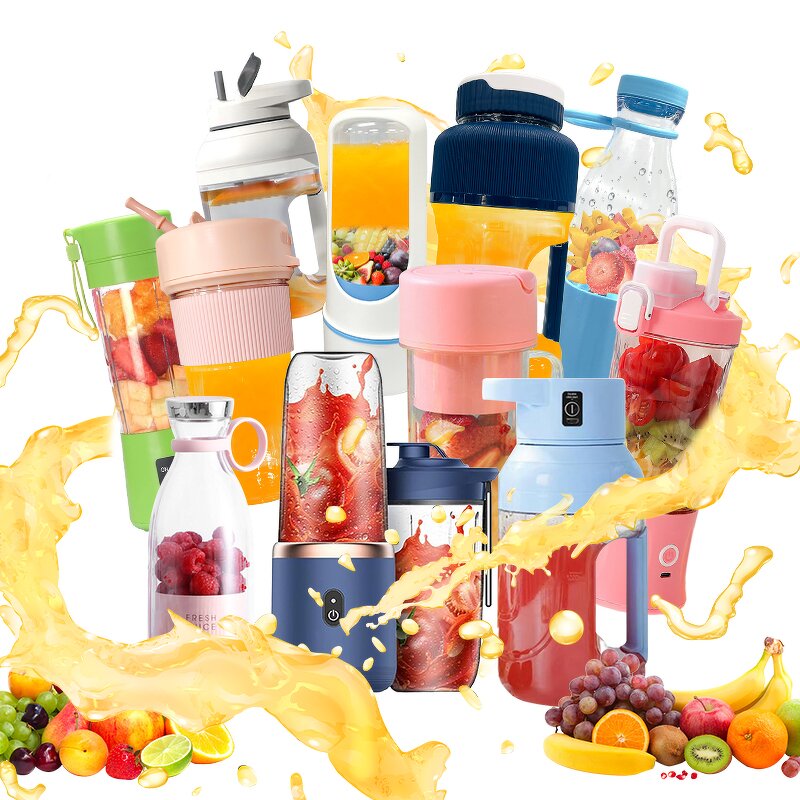 Portable Blender Manufacturer - Mini Mixer Electric Juicer with 6 Blades for Travel