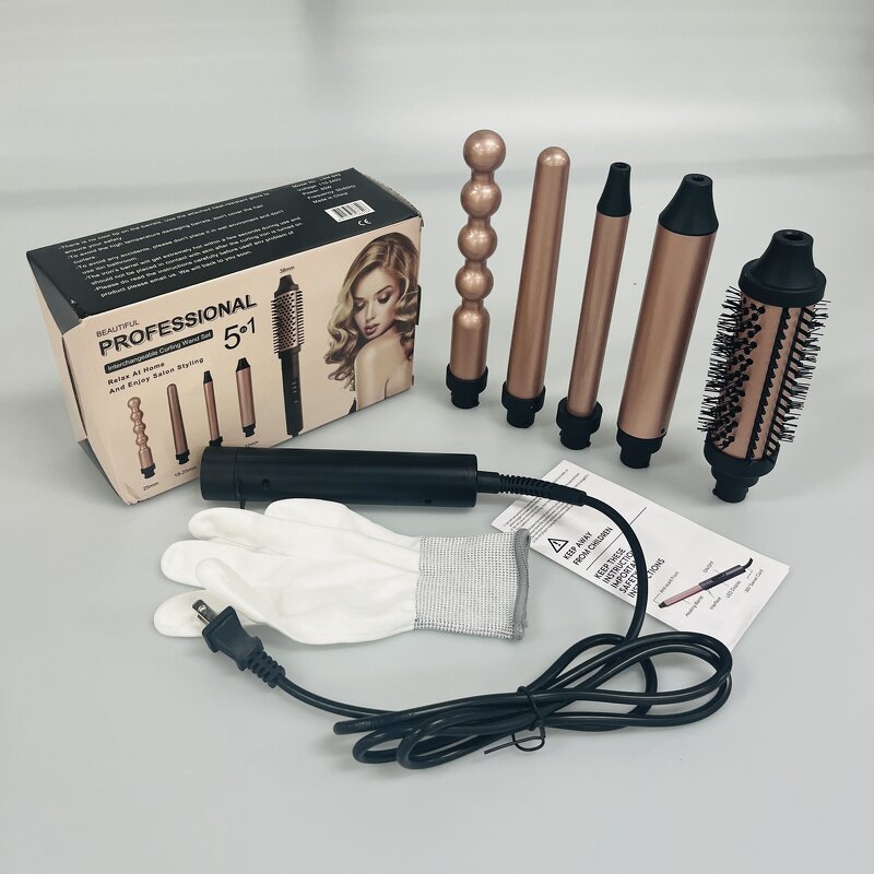 Hair Styler Manufacturer - 5 in 1 Hot Air Blow Dryer Straightener Curler Tool