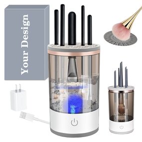Makeup Brush Cleaner Manufacturer - Electric Automatic Portable Spinner Machine for Travel