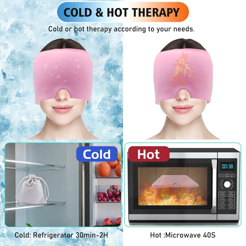 Migraine Relief Cap Manufacturer - Hot Cold Therapy Comfortable for Instant Headache