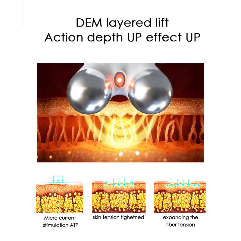 Mini V-Face Massager - 5-Level Microcurrent EMS Skin Tightening Lifting Device