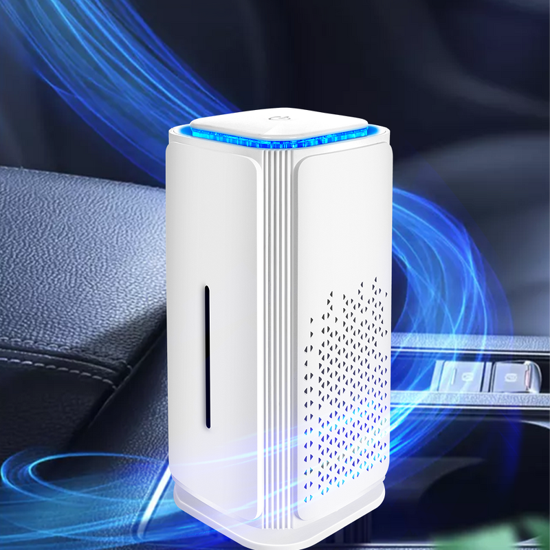 Mini Smart Air Purifier - Negative Ion UV-C HEPA Home Outdoor Car Electrostatic
