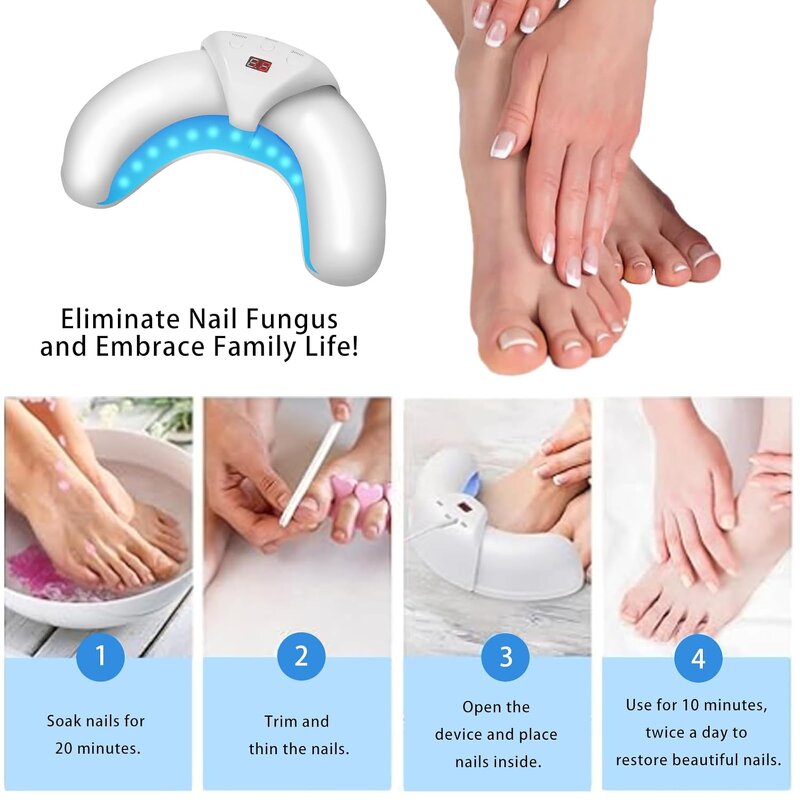 Nail Fungus Lamp - Cost-effective Multifunctional Yellowing Brittle Nails Repair