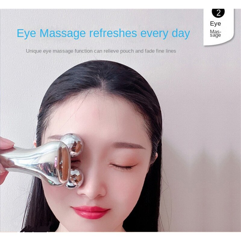 4D Microcurrent Face Roller - V Line Lifting Tightening Wrinkle Reduction Tool