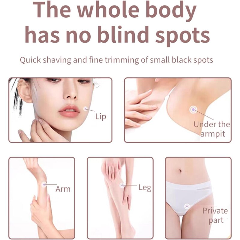 Double Head Hair Remover - USB Rechargeable Waterproof Women Body Trimmer