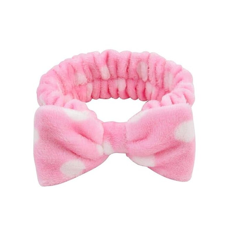 Coral Fleece Headband - Cross Top Elastic Women Girls Wash Face Hair Accessory