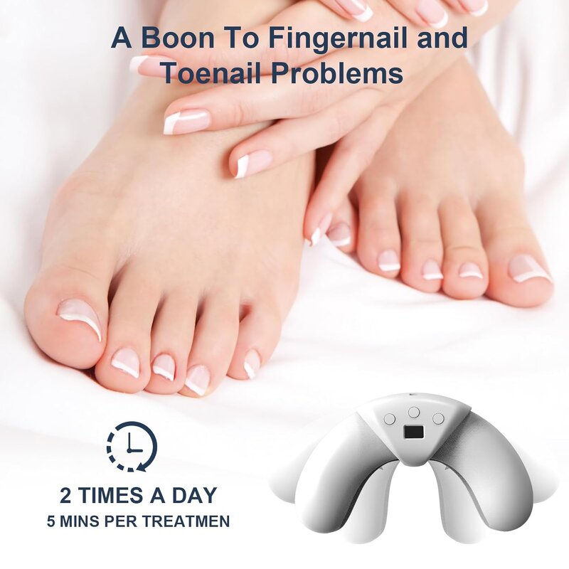 Nail Fungus Therapy Machine - Portable Home Multi-Nail Damaged Yellowed Repair