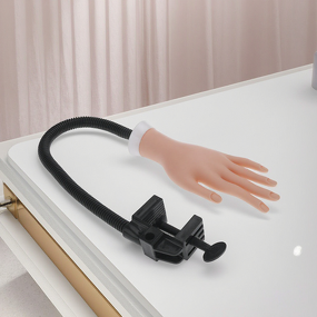 Silicone Nail Practice Hand - Movable Flexible Mannequin Manicure Training Model