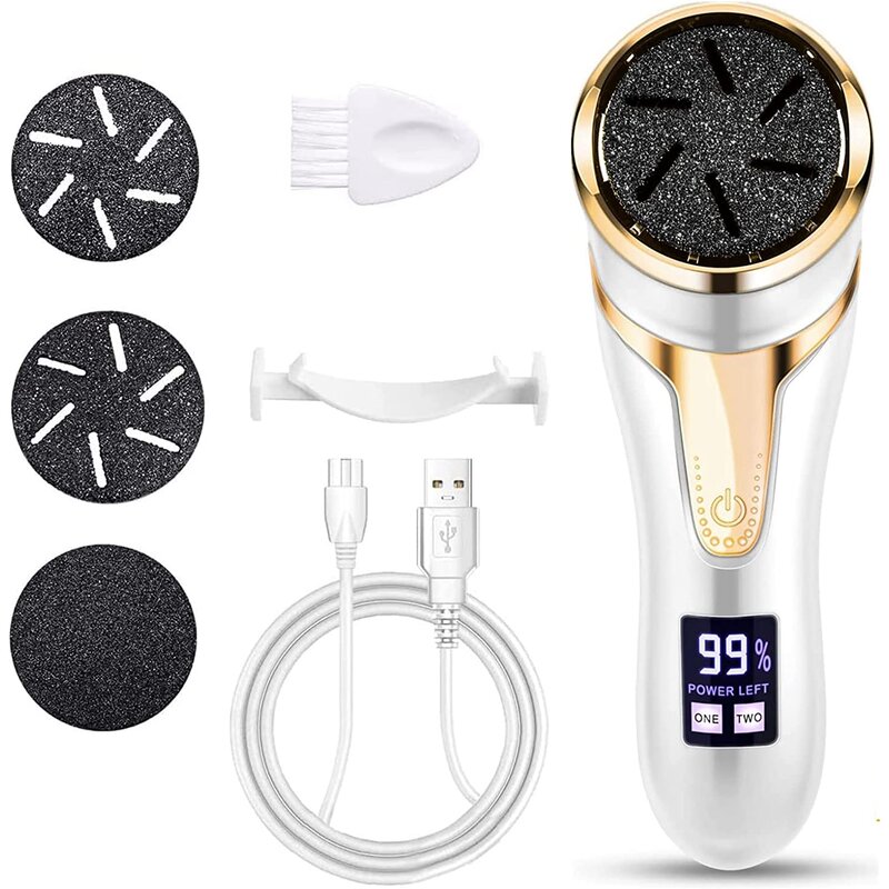 Electric Foot File - Portable LED Display Rechargeable Callus Remover Tool