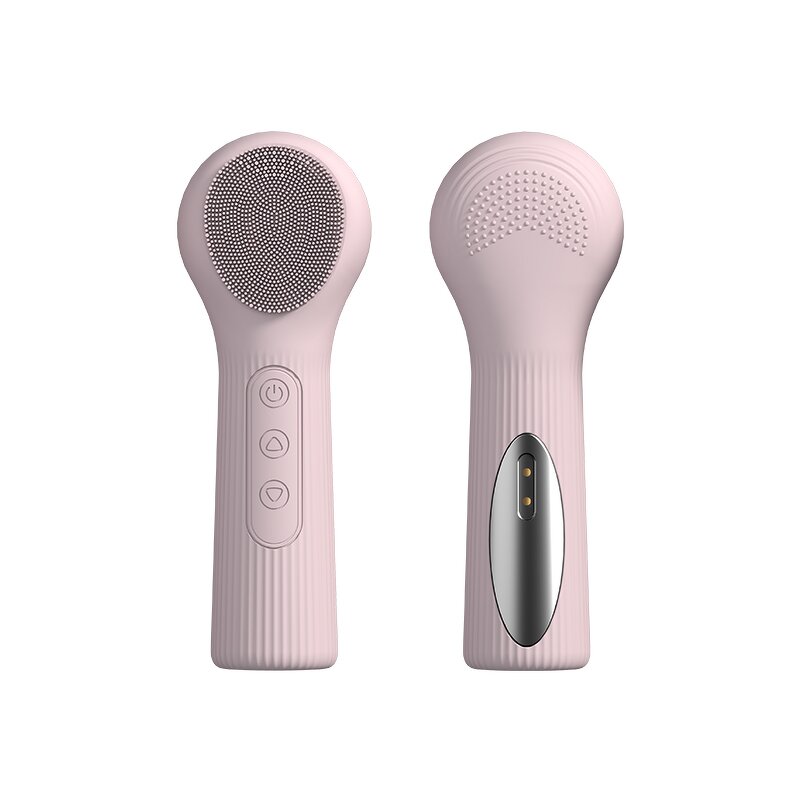 Silicone Face Cleansing Brush - 45℃ IPX7 Waterproof 3-Speed Vibration SPA Tool
