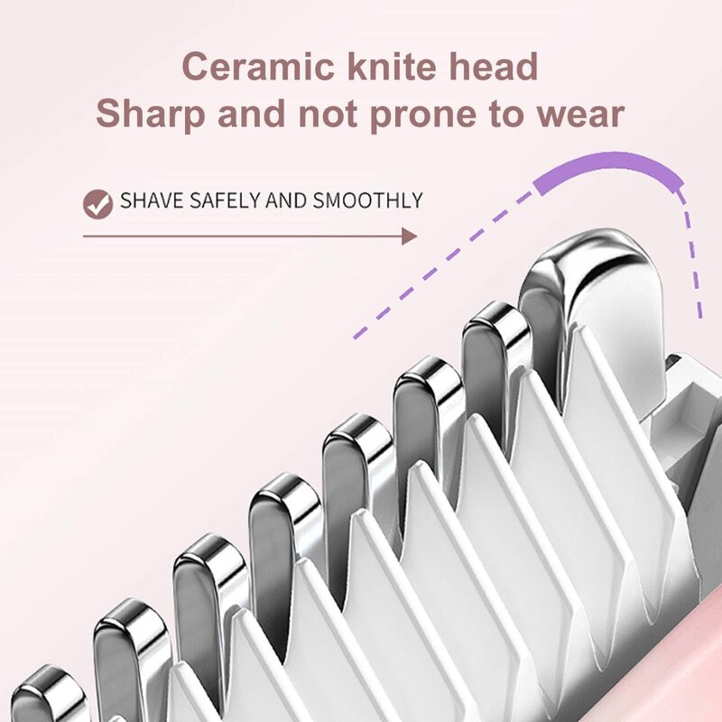 Dual Head Tweezer Shaver - Electric Bikini Facial Underarm Hair Removal Razor