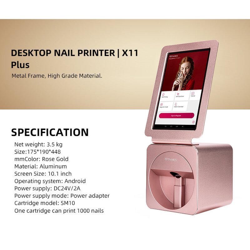 X11 Plus Nail Printer - Hot Selling Professional 3D Nail Art Printing Machine