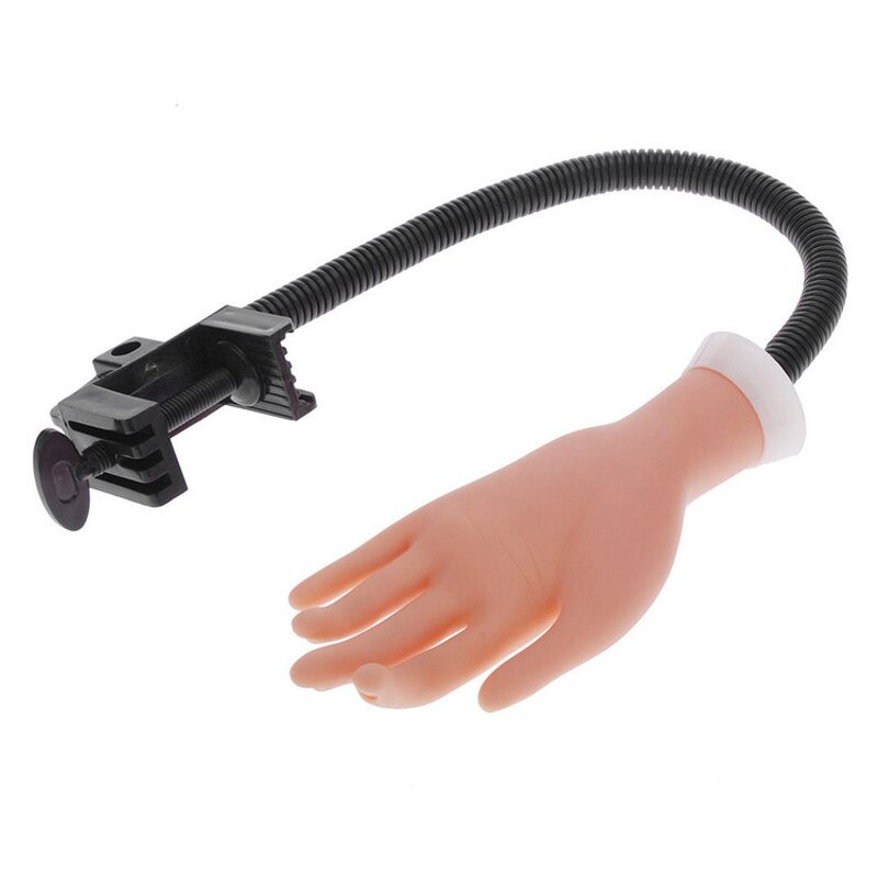 Silicone Nail Practice Hand - Movable Flexible Mannequin Manicure Training Model