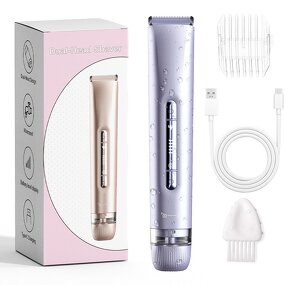 2 in 1 Women Shaver - Dual Head IPX7 Waterproof Rechargeable Bikini Trimmer