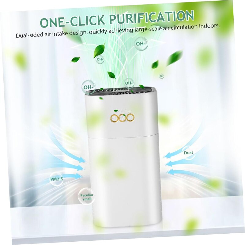 USB Negative Ion Purifier - High Efficiency Filter Smoke Dust Pet Hair Quiet