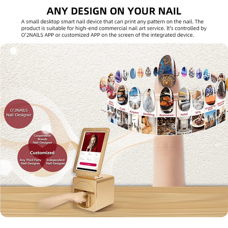 X11 Plus Nail Art Printer - 3D Automatic WIFI Mobile Manicure Pedicure Tool