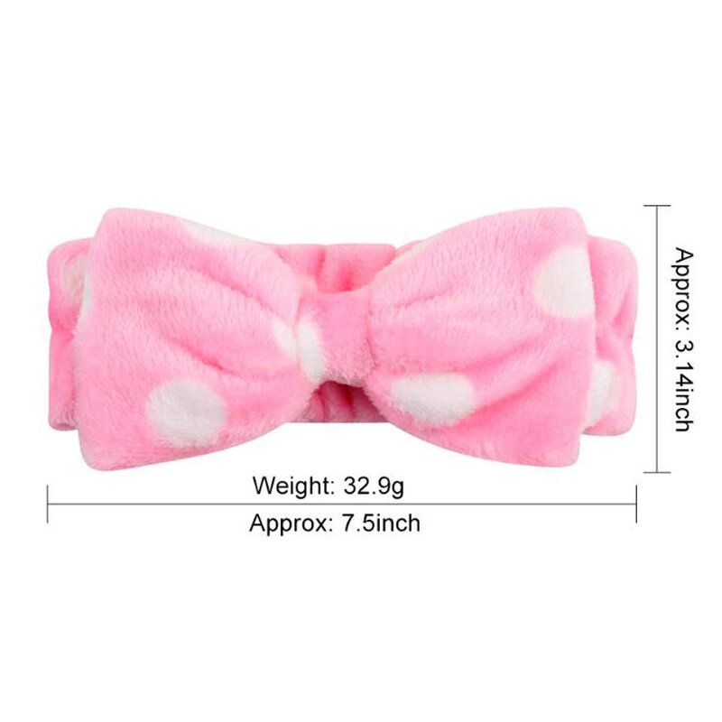 Coral Fleece Headband - Cross Top Elastic Women Girls Wash Face Hair Accessory