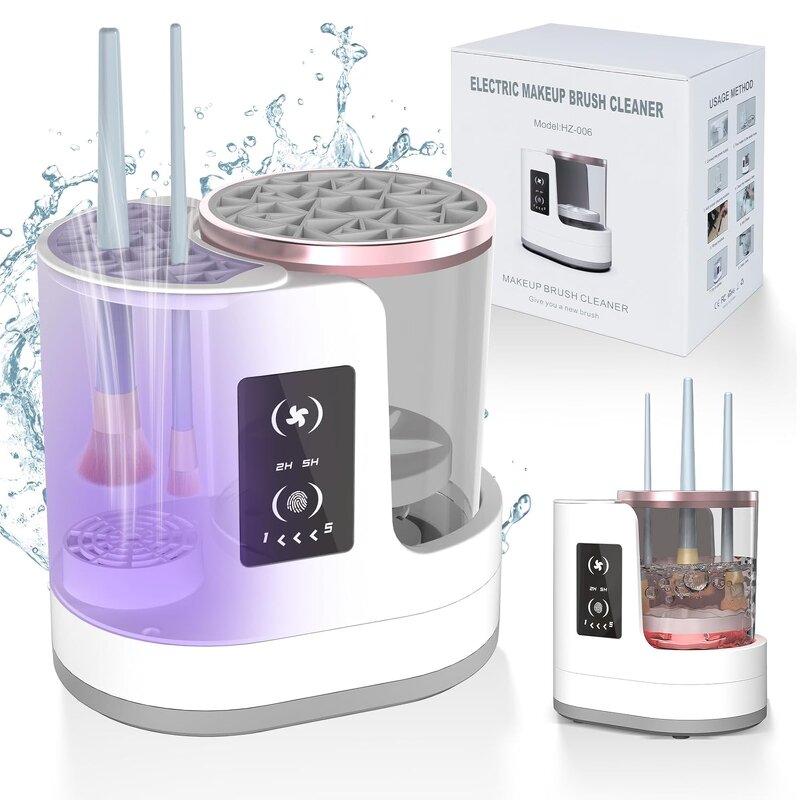 3 in 1 Brush Cleaner Machine - USB Portable Automatic Dryer Cosmetic Tool