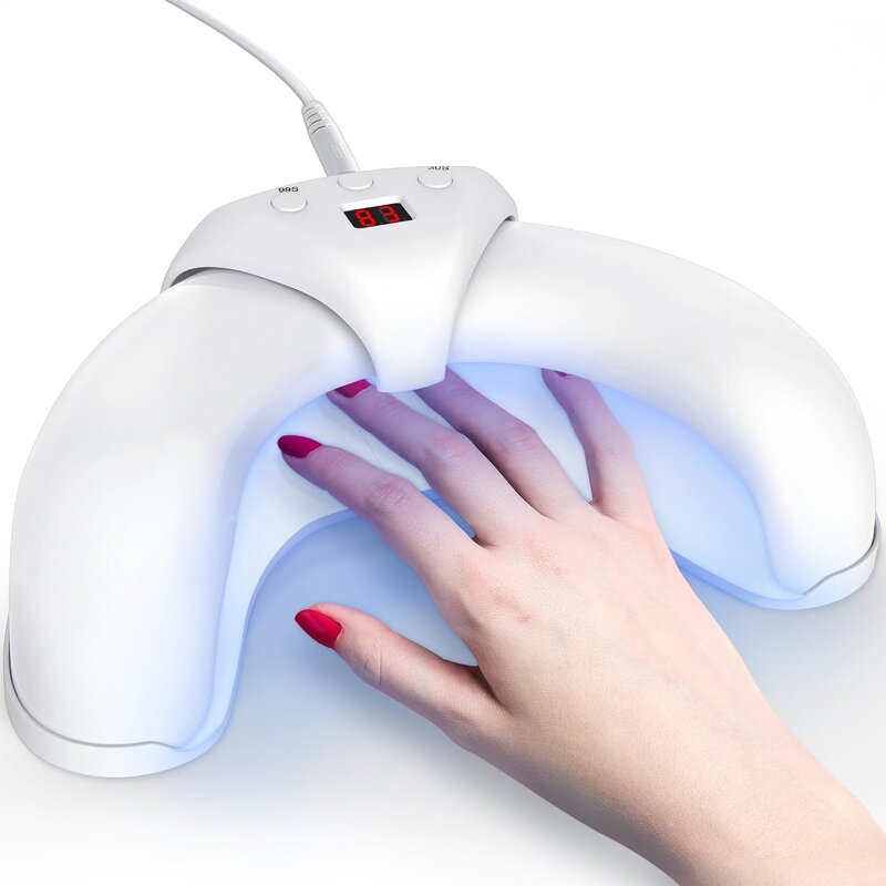 Nail Fungus Cleaning Device - Foldable LED Curing Lamp 3 Timers Nail Care Tool