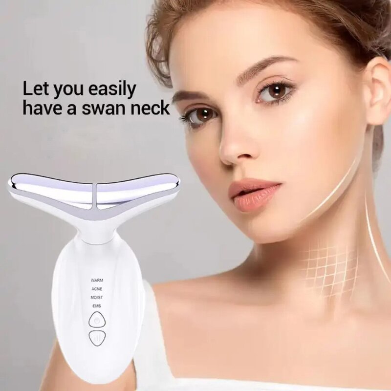 Face & Neck Massager Manufacturer - Home Use Anti-aging EMS LED Photon Lifting