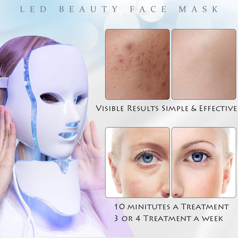 LED Face Mask Manufacturer - 7 Light Color Therapy for Whitening Firming Anti-aging