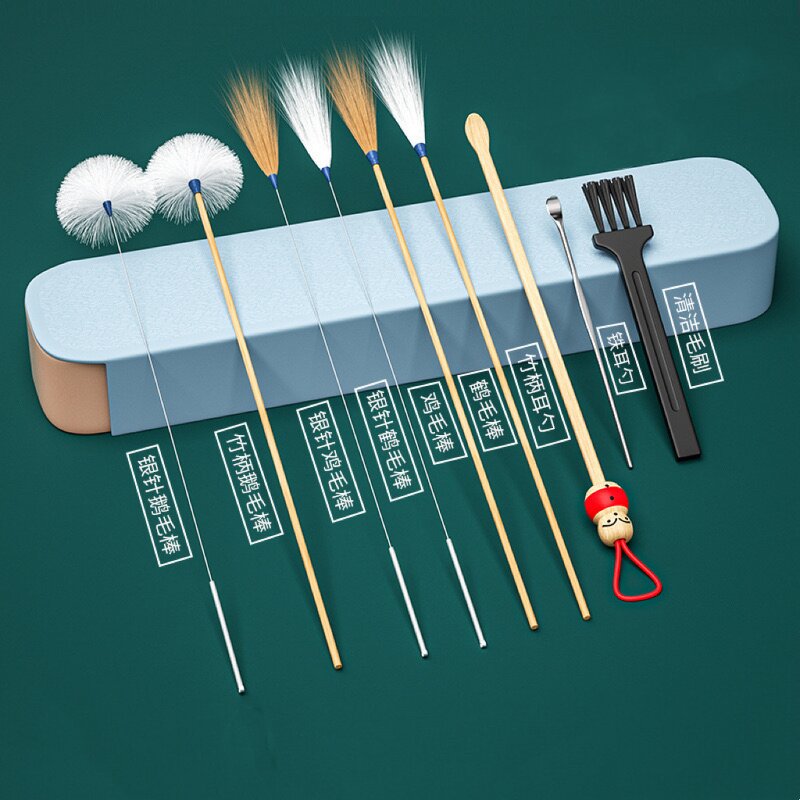 Ear Wax Removal Tool Kit Manufacturer - 10-Piece ABS Stainless Steel Cleaning Stick
