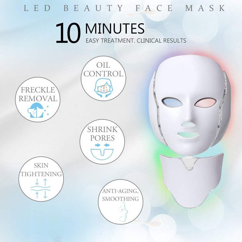LED Face Mask Manufacturer - 7 Light Color Therapy for Whitening Firming Anti-aging