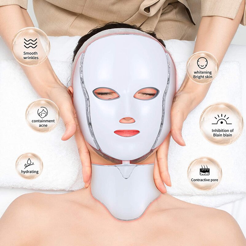 LED Face Mask Manufacturer - 7 Light Color Therapy for Whitening Firming Anti-aging