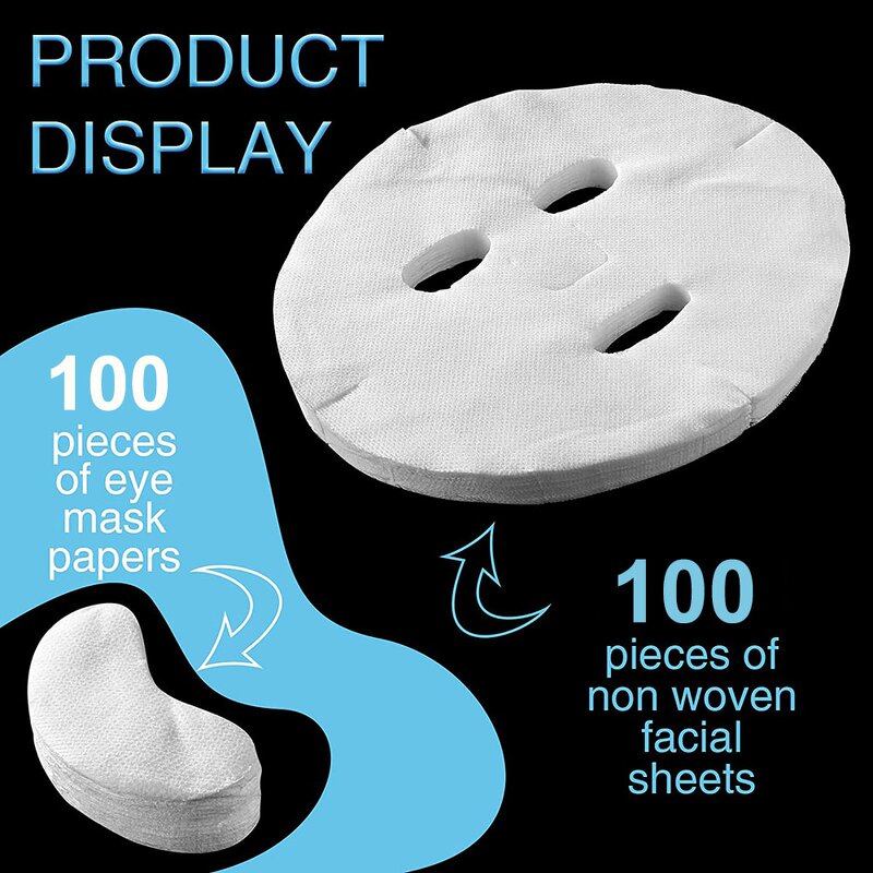 Eye Mask Sheets Manufacturer - 100Pcs Pack DIY Disposable Paper for Face Mask