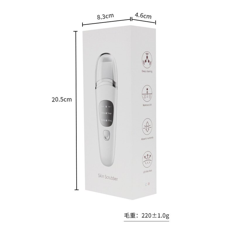 Face Spatula Manufacturer - Korea Ultrasonic Skin Scrubber Pore Cleaner Blackhead Remover