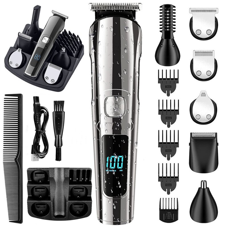 Hair Trimmer Set Manufacturer - Electric USB Rechargeable Cordless Stainless Steel IPX7