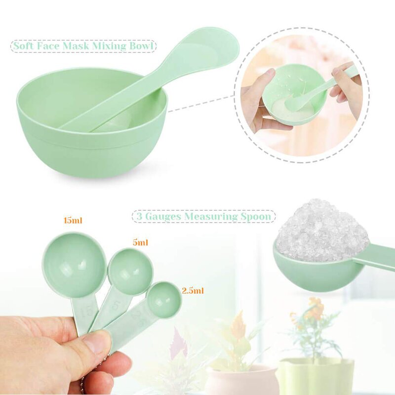 DIY Face Mask Set Manufacturer - 9pcs/pack Bowl Stick Spatula Brush Spray Bottle