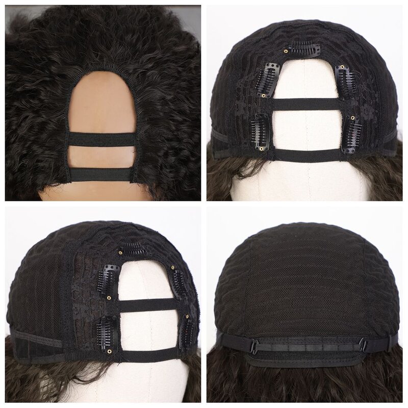 Headband Wig Manufacturer - Long 24 Inches Black Fluffy Afro Spring Curly Synthetic