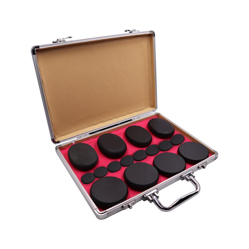 Hot Stone Massage Set Manufacturer - 16Pcs/pack Electric with Warmer Kit for Home Spa
